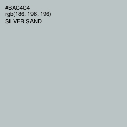 #BAC4C4 - Silver Sand Color Image
